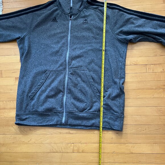 Men's Adidas Canada Olympics zip up hoodie - Grey - XL - Picture 9 of 10